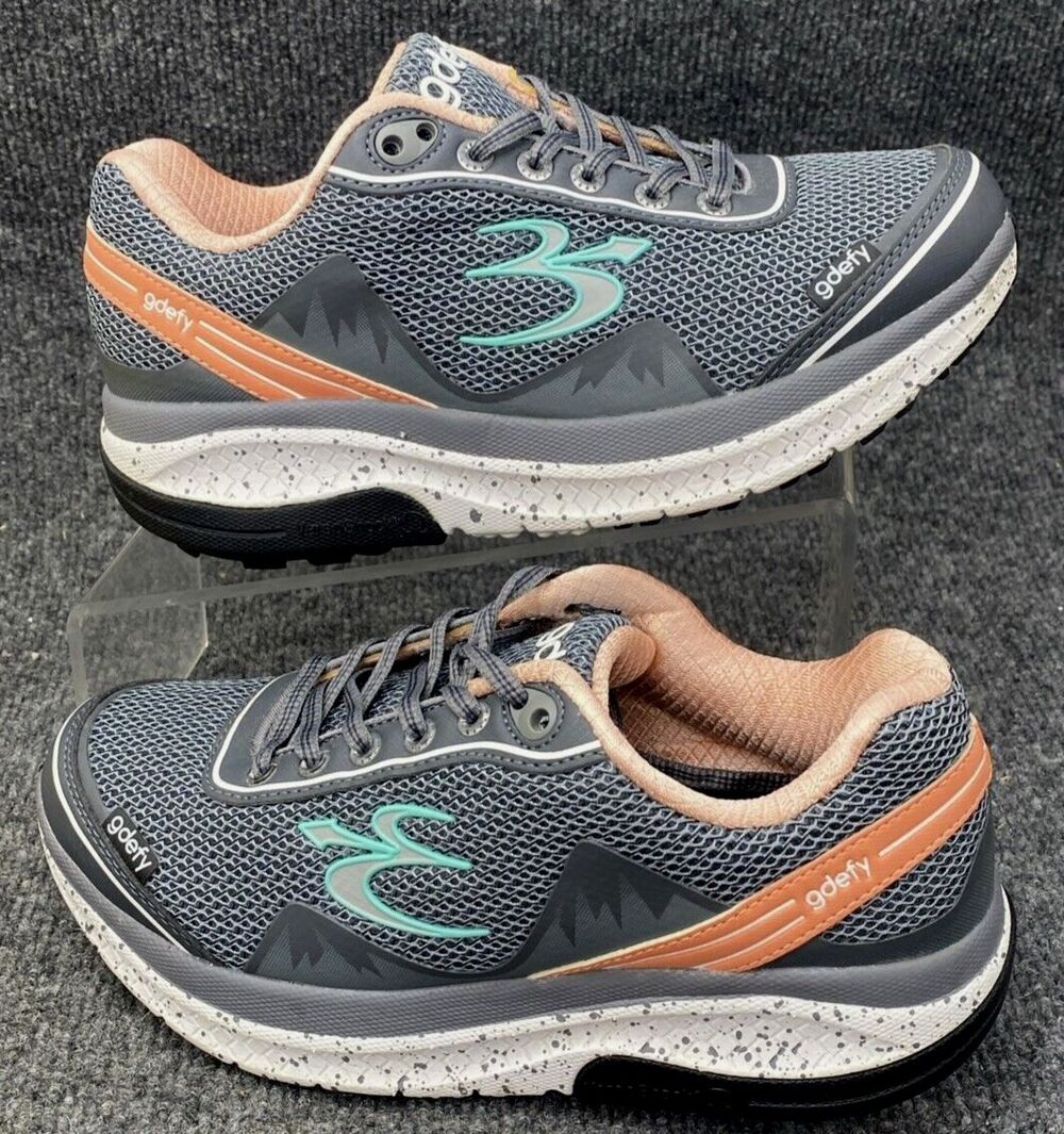Gravity Defyer G-Defy Womens 7 Orthopedic Walking Shoes Gray Plantar Fasciitis
